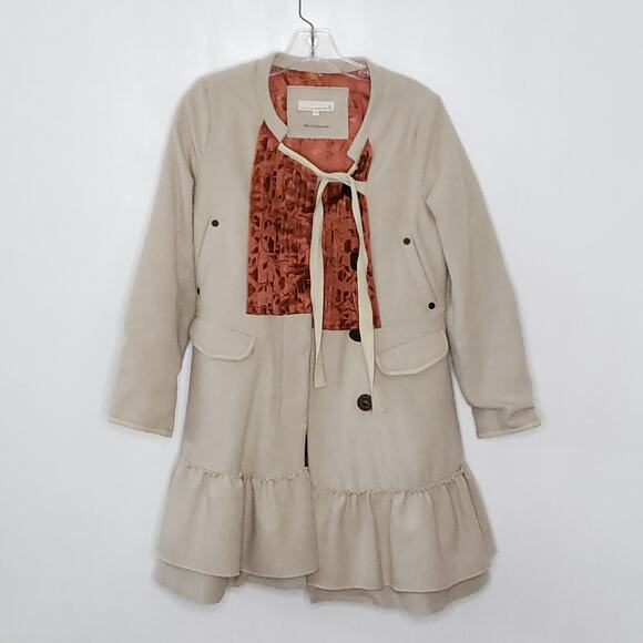 Odd Molly Colonial Military Embroidered Applique Coat Wool Ruffle Women XS - Picture 11 of 13